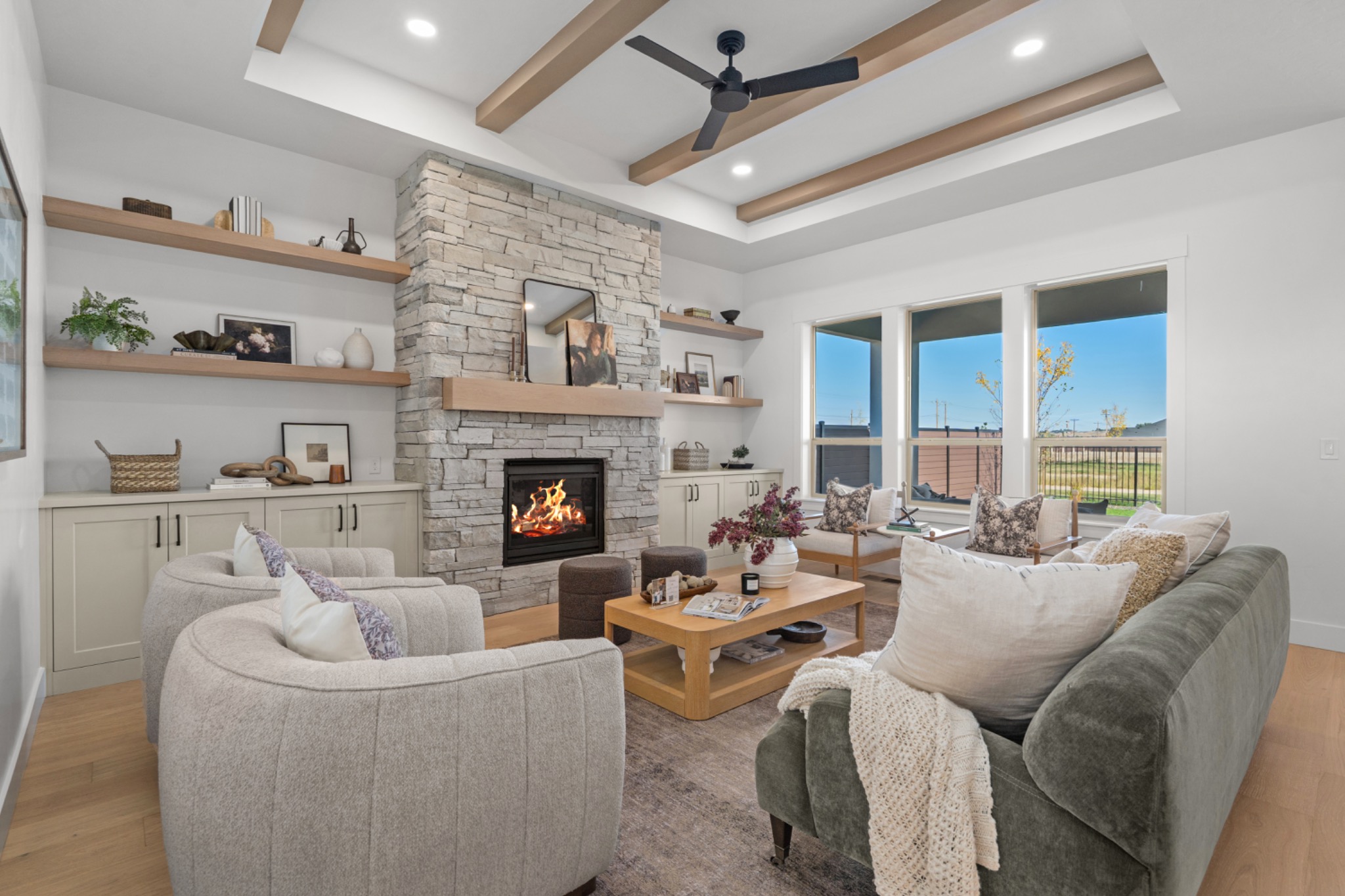 Living room seating area